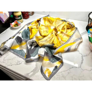 Women's Silk Sunny Oil Painting Long Scarf Shawl for Head Neck and  Hair Wrap